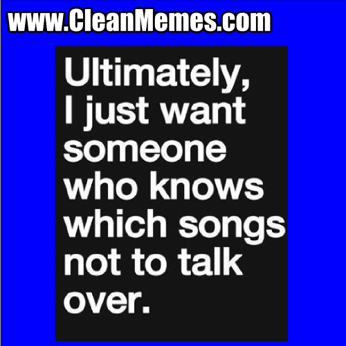 SongsNoToTalkOver