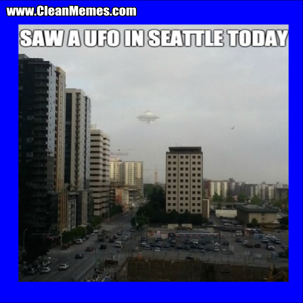 SawAUFOInSeattleToday