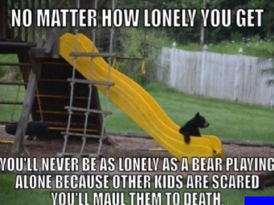 BearPlayingAlone