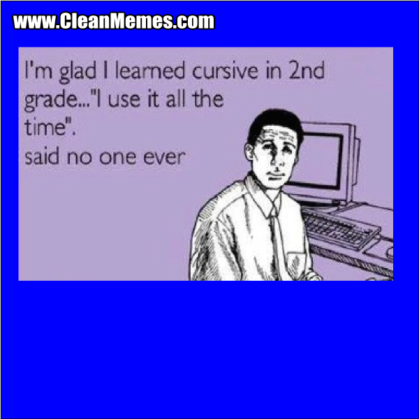 CursiveInSecondGrade